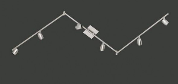 Lampa sufitowa Trio MICHAEL nikiel mat reflektorek