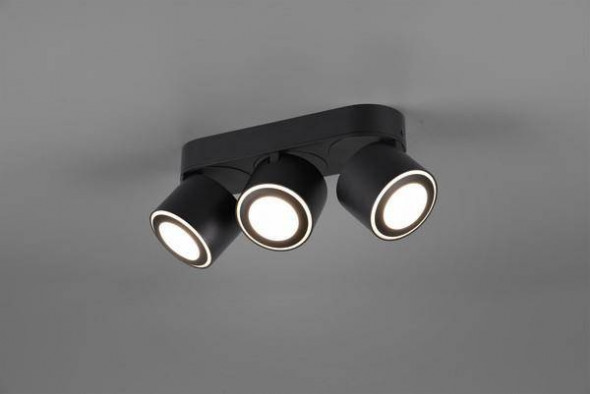 Lampa sufitowa Trio TAURUS czarny mat reflektorek