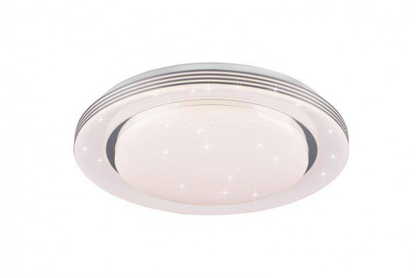 Lampa suftiowa RL ATRIA biała pilot w zestawie wbudowany ściemniacz płynna zmiana barwy światła funkcja lampki nocnej nowoczesna Led