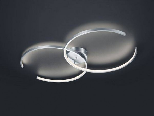 Lampa suftiowa Trio CITIZEN WiZ - sterowana aplikacją pilotem Pilot w zestawie RGBW Płynna zmiana barwy światła Wbudowany ściemniacz nikiel mat nowoczesna Led