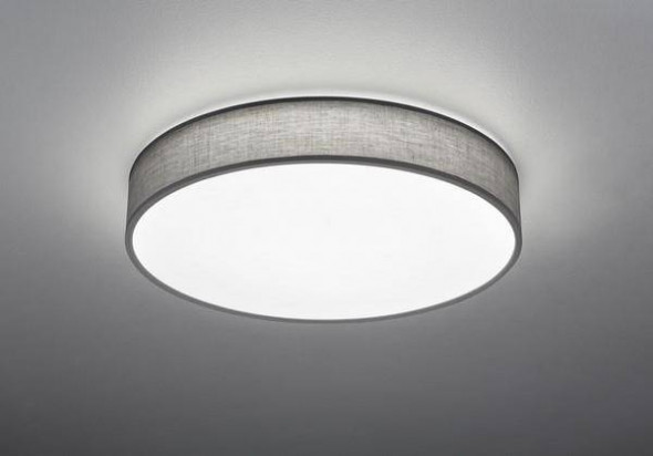 Lampa suftiowa Trio LUGANO Pilot w zestawie Płynna zmiana barwy światła Wbudowany ściemniacz szara nowoczesna Led