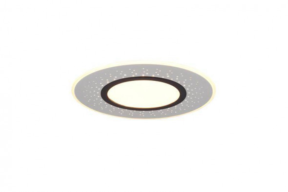 Lampa suftiowa Trio nikiel mat czarna Pilot w zestawie Wbudowany ściemniacz Płynna zmiana barwy światła Funkcja lampki nocnej Możliwy montaż sufitowy nowoczesna Led