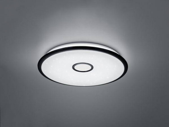 Lampa suftiowa Trio OKINAWA Pilot w zestawie Płynna zmiana barwy światła Wbudowany ściemniacz czarny mat nowoczesna Led