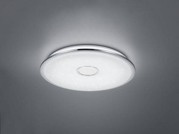 Lampa suftiowa Trio OSAKA Pilot w zestawie Płynna zmiana barwy światła Wbudowany ściemniacz chrom biała nowoczesna Led