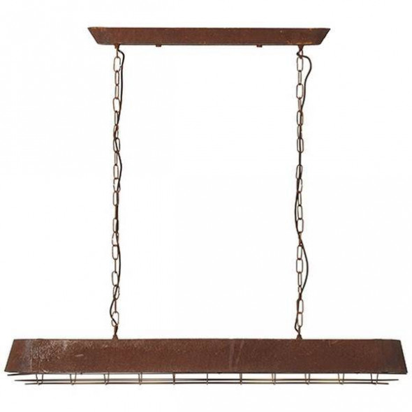 Lampa wisząca Brilliant ALVERA rdzawy nowoczesna