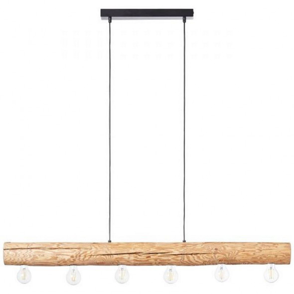 Lampa wisząca Brilliant Trabo barwiona sosna nowoczesna