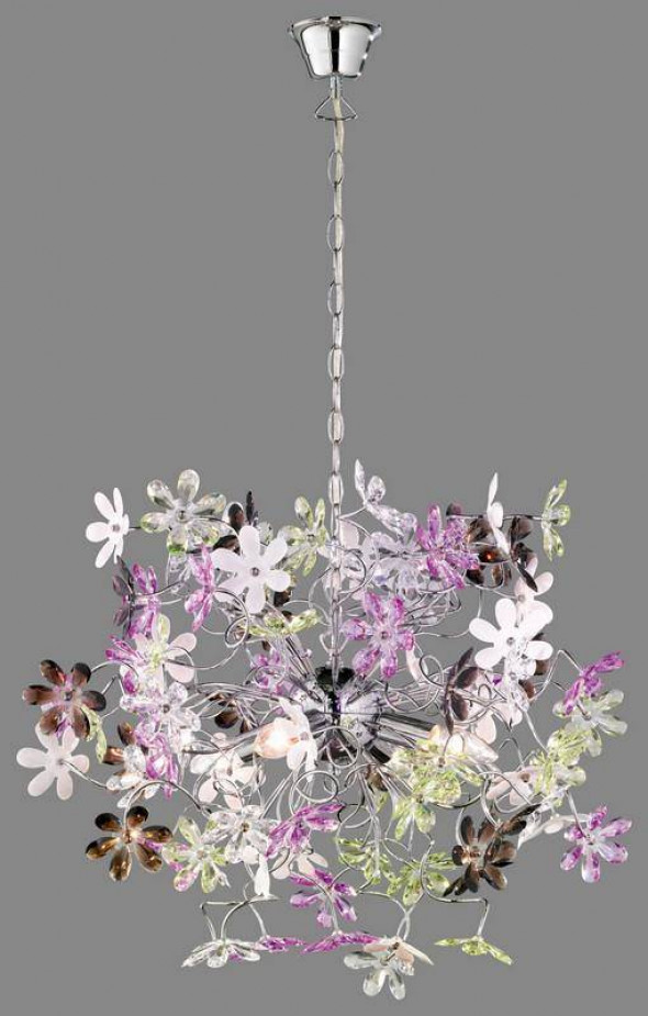 Lampa wisząca RL FLOWER chrommulti nowoczesna