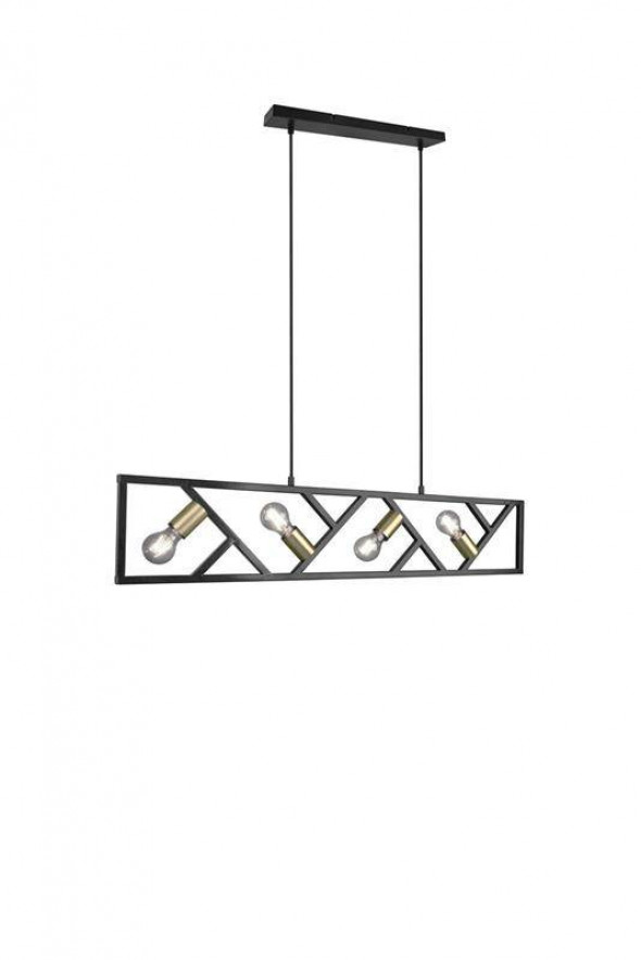 Lampa wisząca Trio BELA czarna nowoczesna