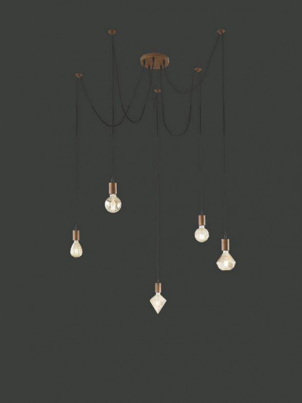 Lampa wisząca Trio CORD antyczna miedź nowoczesna