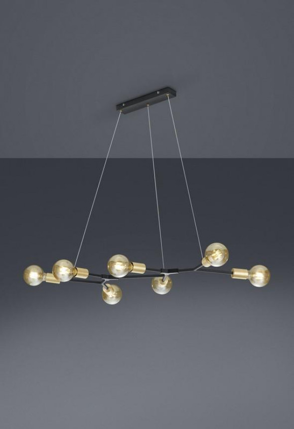 Lampa wisząca Trio CROSS czarna nowoczesna