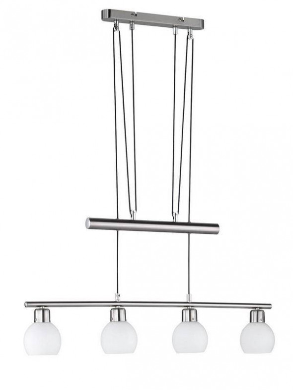 Lampa wisząca Trio FREDDY nikiel matbiała nowoczesna