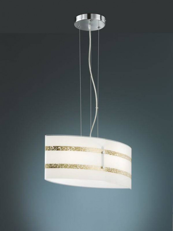 Lampa wisząca Trio NIKOSIA chromzłota nowoczesna
