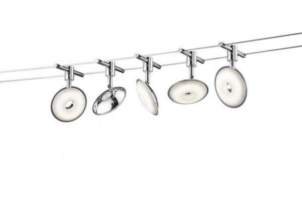 Lampa wisząca Trio PILATUS chrom nowoczesna Led