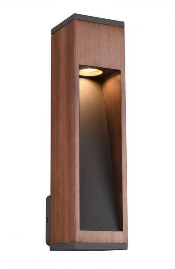 Lampa zewnętrzna Trio CANNING drewna ścienna