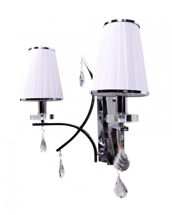 Lumina Deco Glamour W2 nowoczesna biała lampa ścienna kinkiet