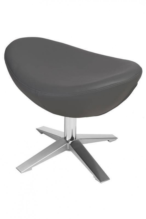 Podnóżek Jajo Soft skóra eko 508 szary