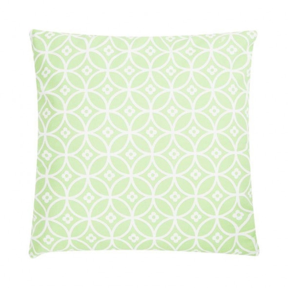Poduszka Crossed Circles 45x45 zielona