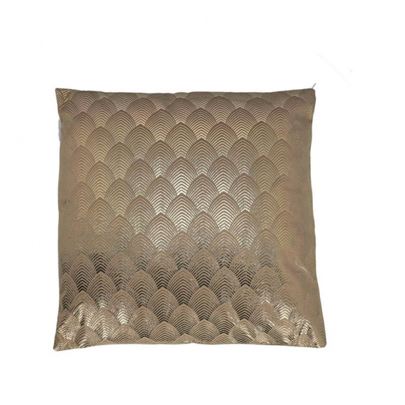 Poduszka Velvet Łuska beżowa 45x45cm