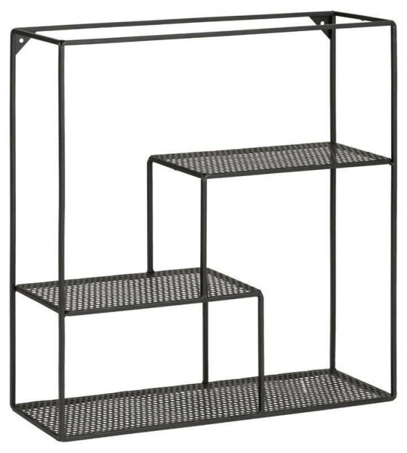 Actona Batley czarna półka ścienna