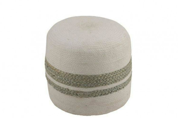 Pufa Hassock Sage green juta