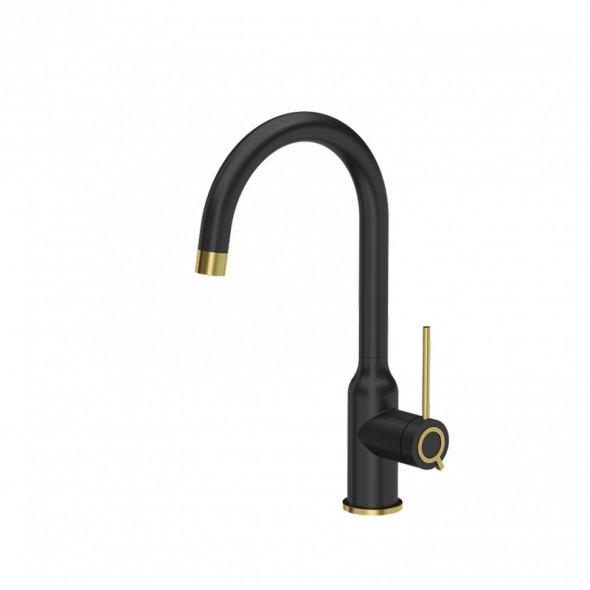 Quadron Ingrid Q Line bateria kuchenna czarny mat złoty