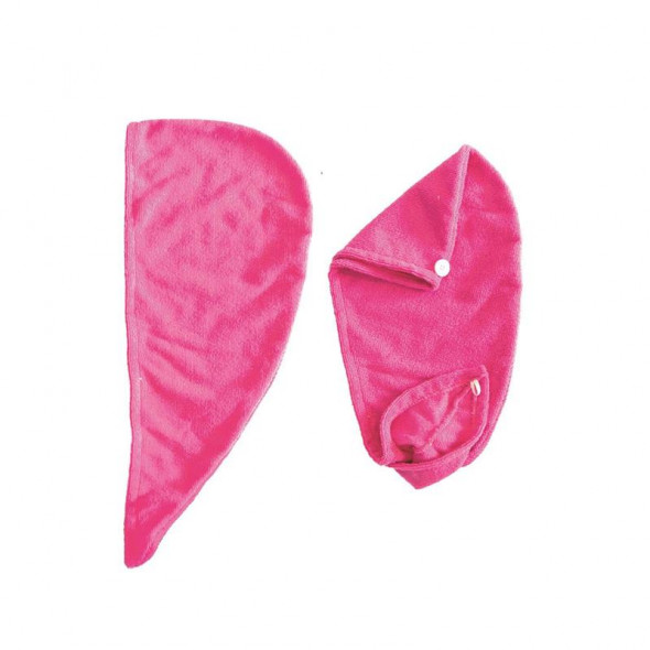 Ręcznik z mikrofibry na włosy różowy