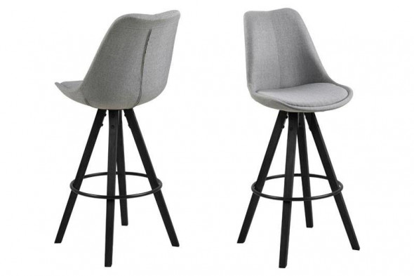 Stołek barowy Dima Melange grey/black