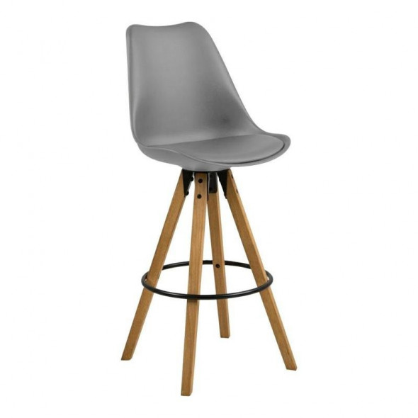 Stołek barowy Dima szary wood