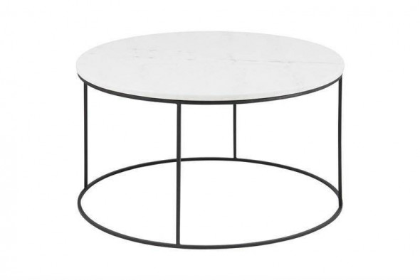 Stolik kawowy Bolton okrągły marmur