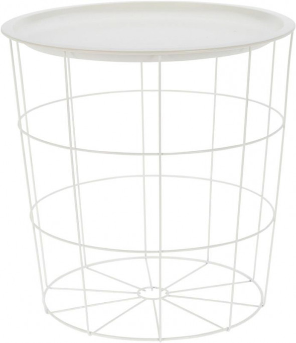 Stolik/ kosz Cocotte biały
