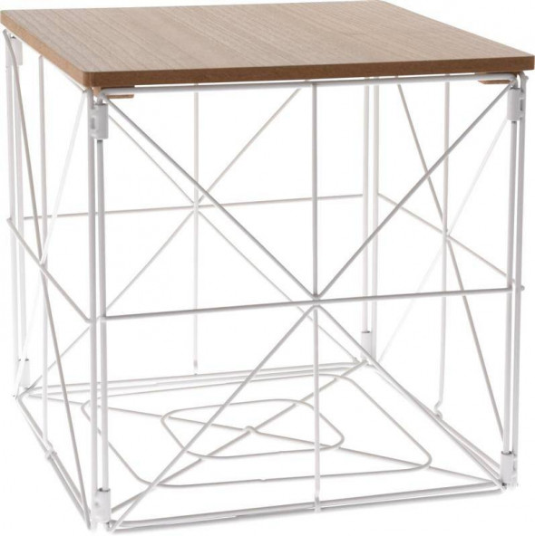 Stolik/ kosz Koga biały