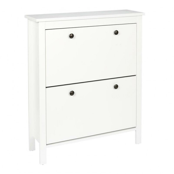 Szafka na buty Intesi Meubl biała wąska idealna do skandynawskich wnętrz