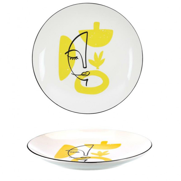 Talerz Arty 20cm żółty