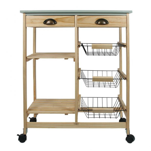 Wózek/stolik podręczny Intesi Verdure naturalny