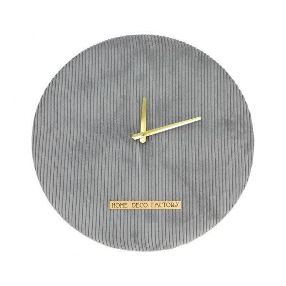 Zegar ścienny Intesi Fortul szary 40cm