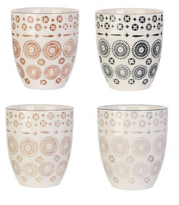Zestaw 4 kubków Mirage boho