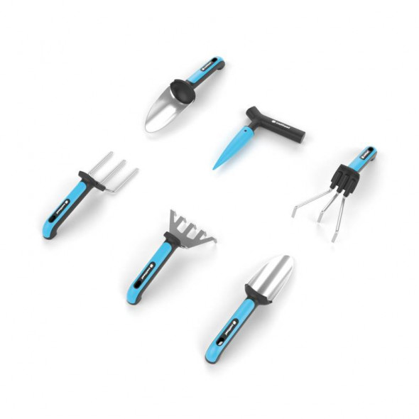 Zestaw narzędzi pielęgnacyjnych ERGO /pudełko/ łopatka wąska, łopatka szeroka, widełki, Celefast Hydro pudełko łopatka wąska łopatka szeroka widełki kultywator grabki pikownik rękawiczki