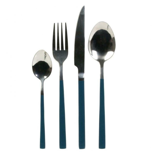 Zestaw sztućców Topaz 16szt navy blue