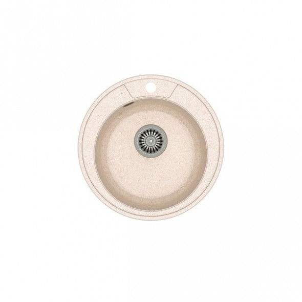 Quadron Morgan 210 zlew granitowy czarny ze stalowym syfonem