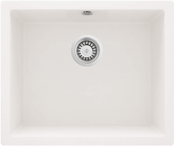 Zlewozmywak Deante Corda Flush alabaster 1-komorowy bez ociekacza
