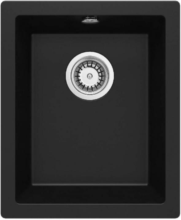 Zlewozmywak Deante Corda nero granitowy 38cm podblatowy/wpuszczany