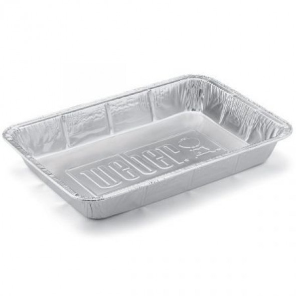 Aluminiowe tacki ociekowe, duże Weber 10 szt. (6416) --- CERTYFIKOWANY PARTNER Weber WORLD