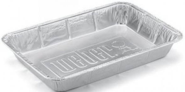 Aluminiowe tacki ociekowe, małe Weber 10 szt. (6415) --- CERTYFIKOWANY PARTNER Weber WORLD