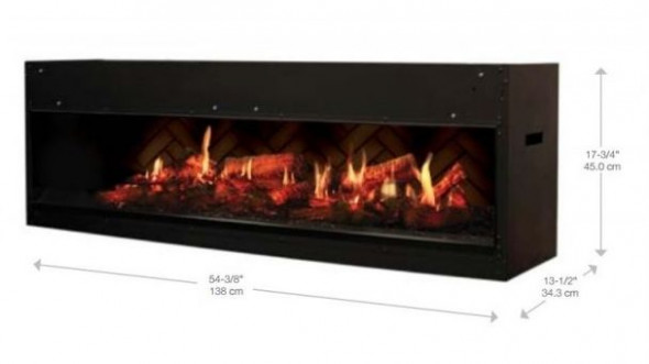 Dimplex kominek elektryczny Wkład Opti-V double do zabudowy --- OFICJALNY SKLEP Dimplex