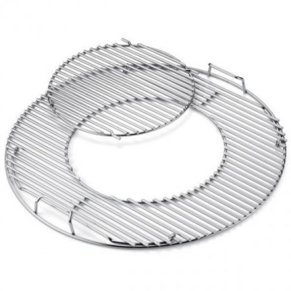 Gourmet BBQ System – ruszt GBS chromowany z wymiennym wkładem do grilli węglowych 57 cm Weber (8835) --- CERTYFIKOWANY PARTNER Weber WORLD