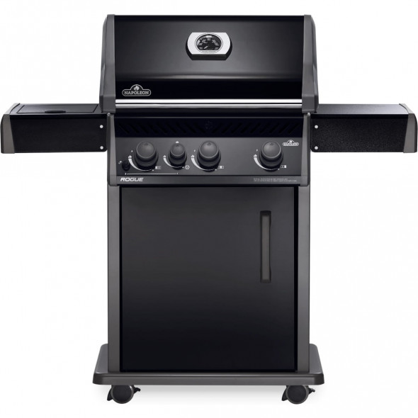 Grill gazowy Napoleon Rogue 425 z palnikiem bocznym, black --- OFICJALNY SKLEP Napoleon