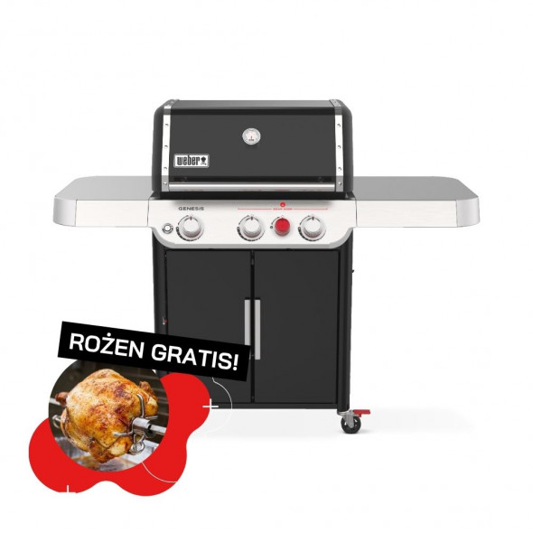 Grill gazowy Weber Genesis E-325s Black (35310033) ⭐️ GRATIS! Rożen do grilla --- CERTYFIKOWANY PARTNER Weber WORLD