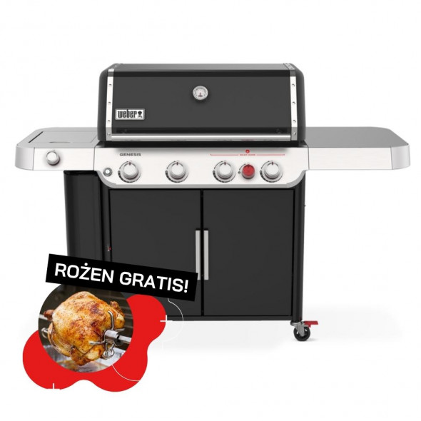 Grill gazowy Weber Genesis E-435 Black (36410033) ⭐️ GRATIS! Rożen do grilla --- CERTYFIKOWANY PARTNER Weber WORLD