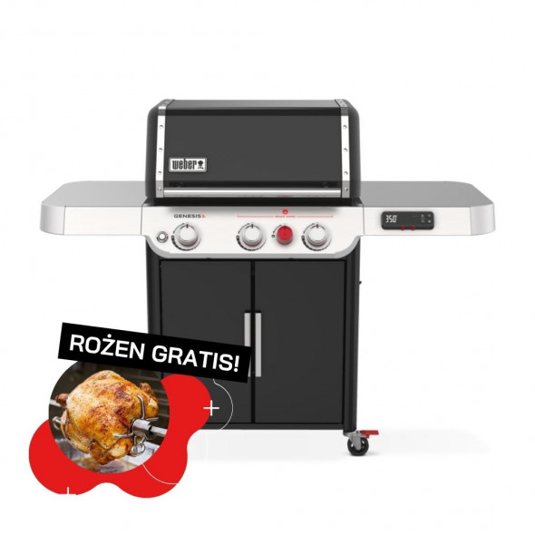 Grill gazowy Weber Genesis EX-325s Black (35510033) ⭐️ GRATIS! Rożen do grilla --- CERTYFIKOWANY PARTNER Weber WORLD