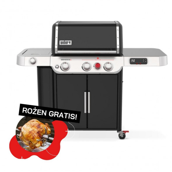Grill gazowy Weber Genesis EX-335 Black (35610033) ⭐️ GRATIS! Rożen do grilla --- CERTYFIKOWANY PARTNER Weber WORLD